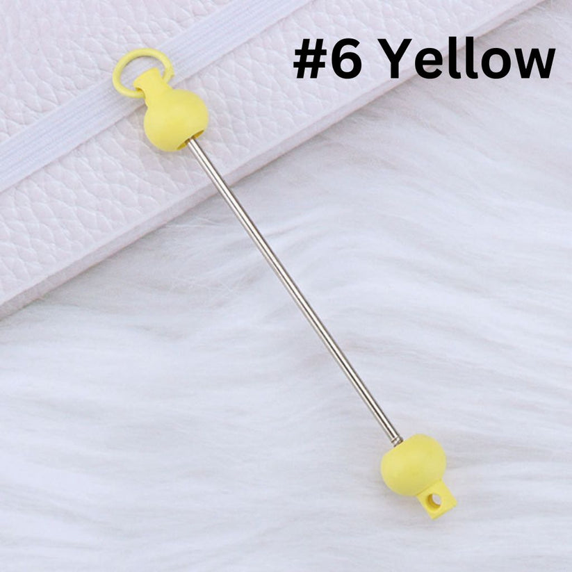 Keychain Bars, Beadable Bars for Keychains in Solid Colors, Size 95mm