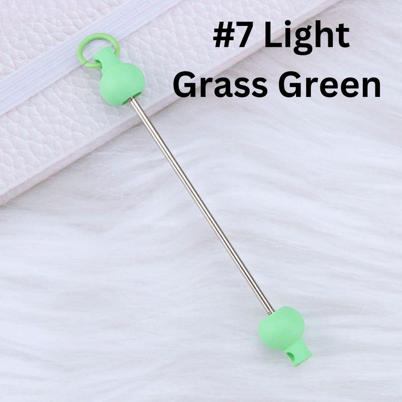 Keychain Bars, Beadable Bars for Keychains in Solid Colors, Size 95mm