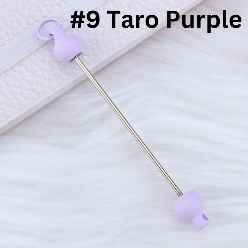 Keychain Bars, Beadable Bars for Keychains in Solid Colors, Size 95mm