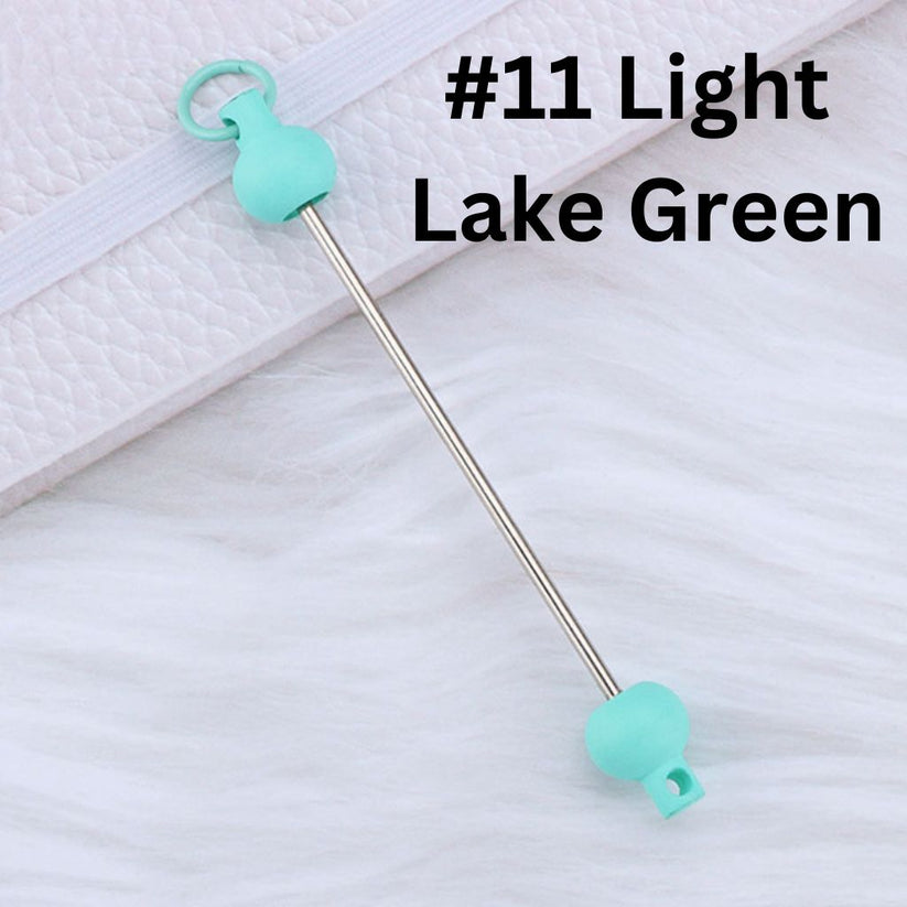 Keychain Bars, Beadable Bars for Keychains in Solid Colors, Size 95mm