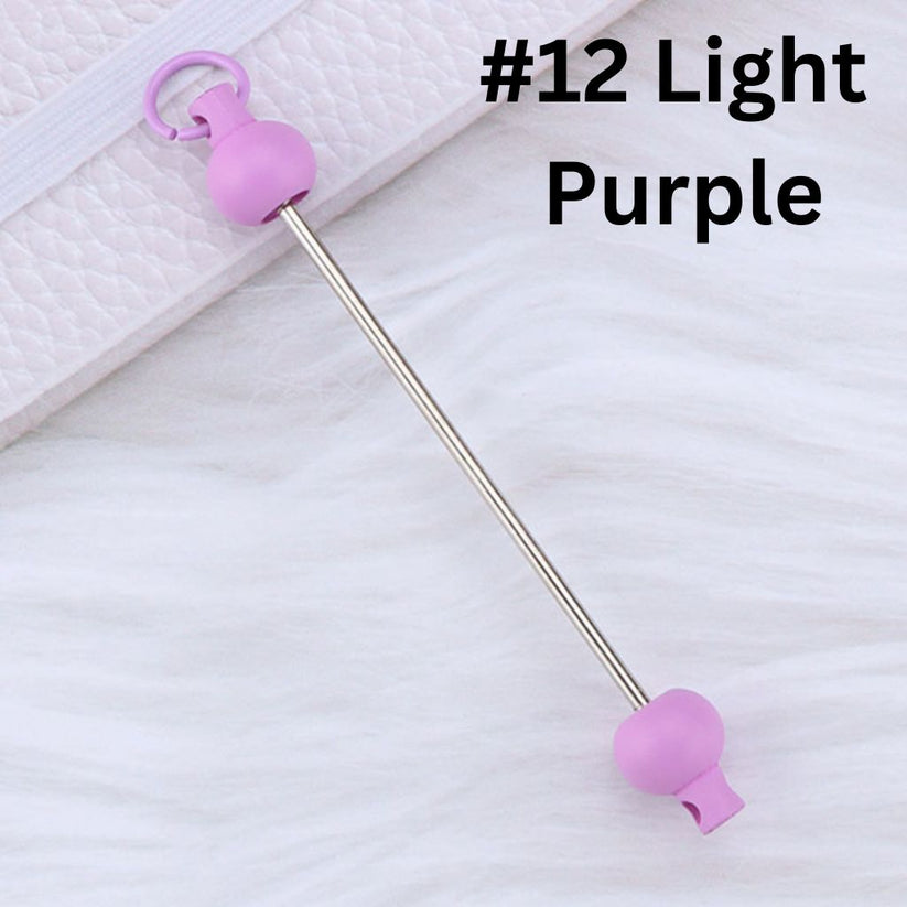 Keychain Bars, Beadable Bars for Keychains in Solid Colors, Size 95mm