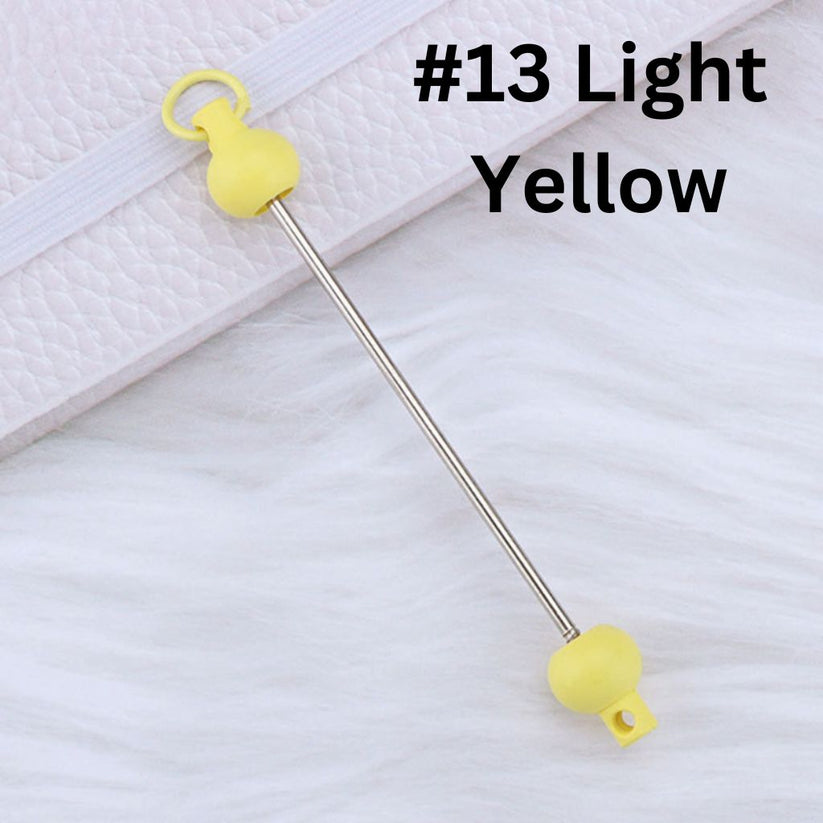 Keychain Bars, Beadable Bars for Keychains in Solid Colors, Size 95mm