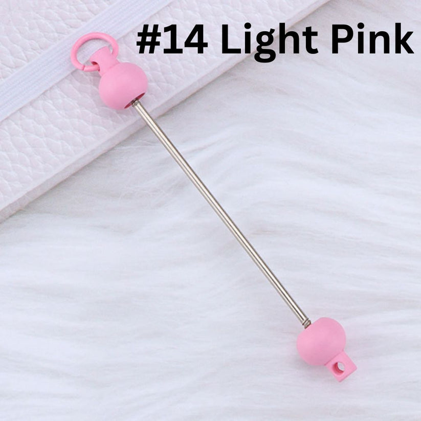 Keychain Bars, Beadable Bars for Keychains in Solid Colors, Size 95mm