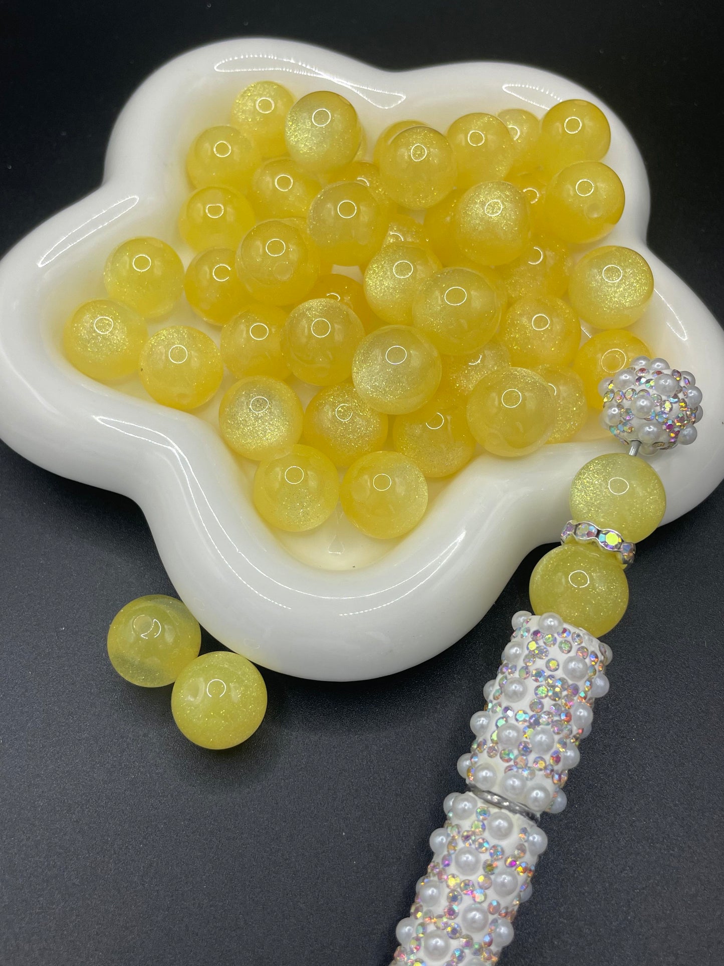 Shiny cat's eye resin beads, various colors available, 16mm