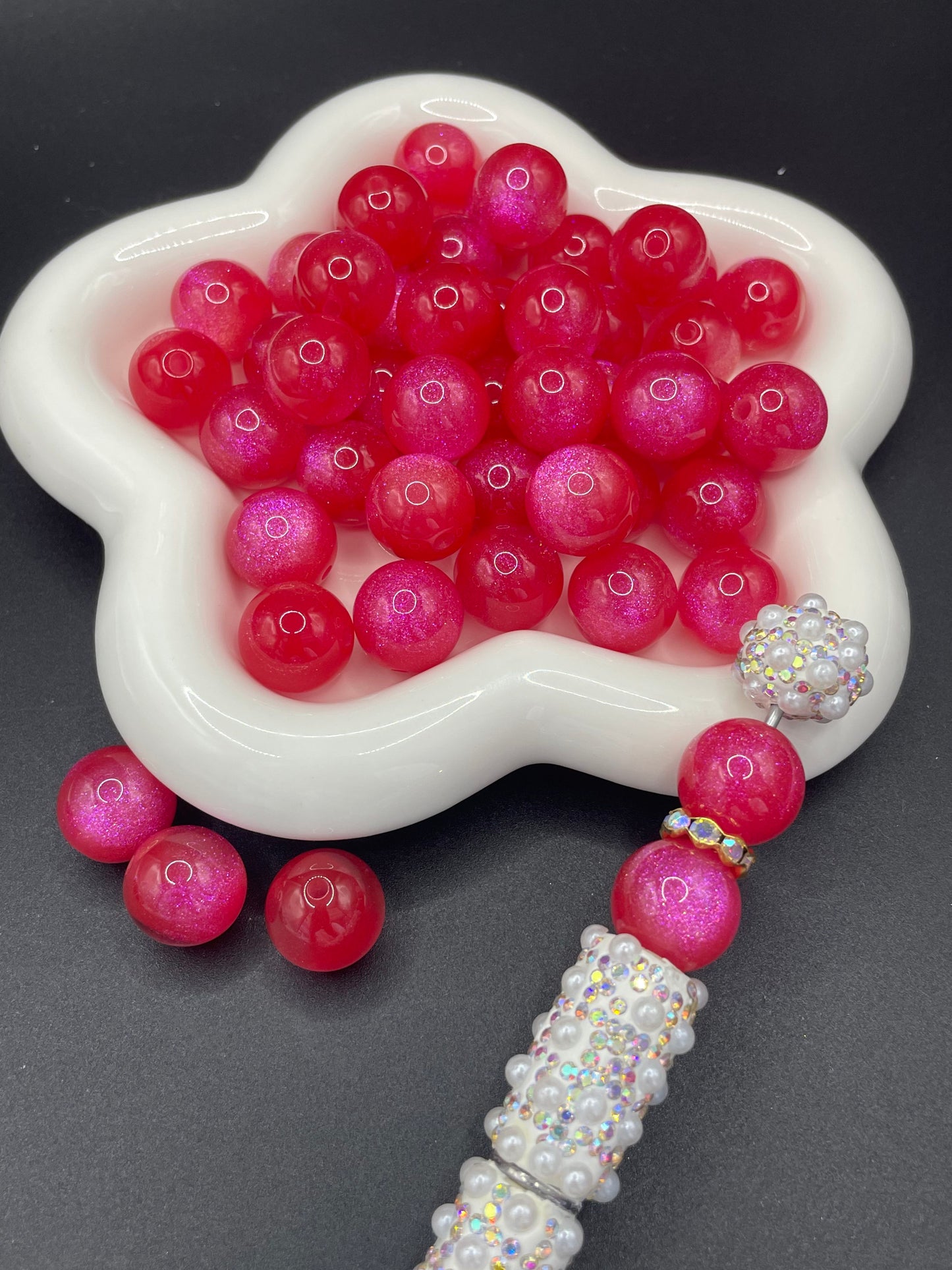 Shiny cat's eye resin beads, various colors available, 16mm