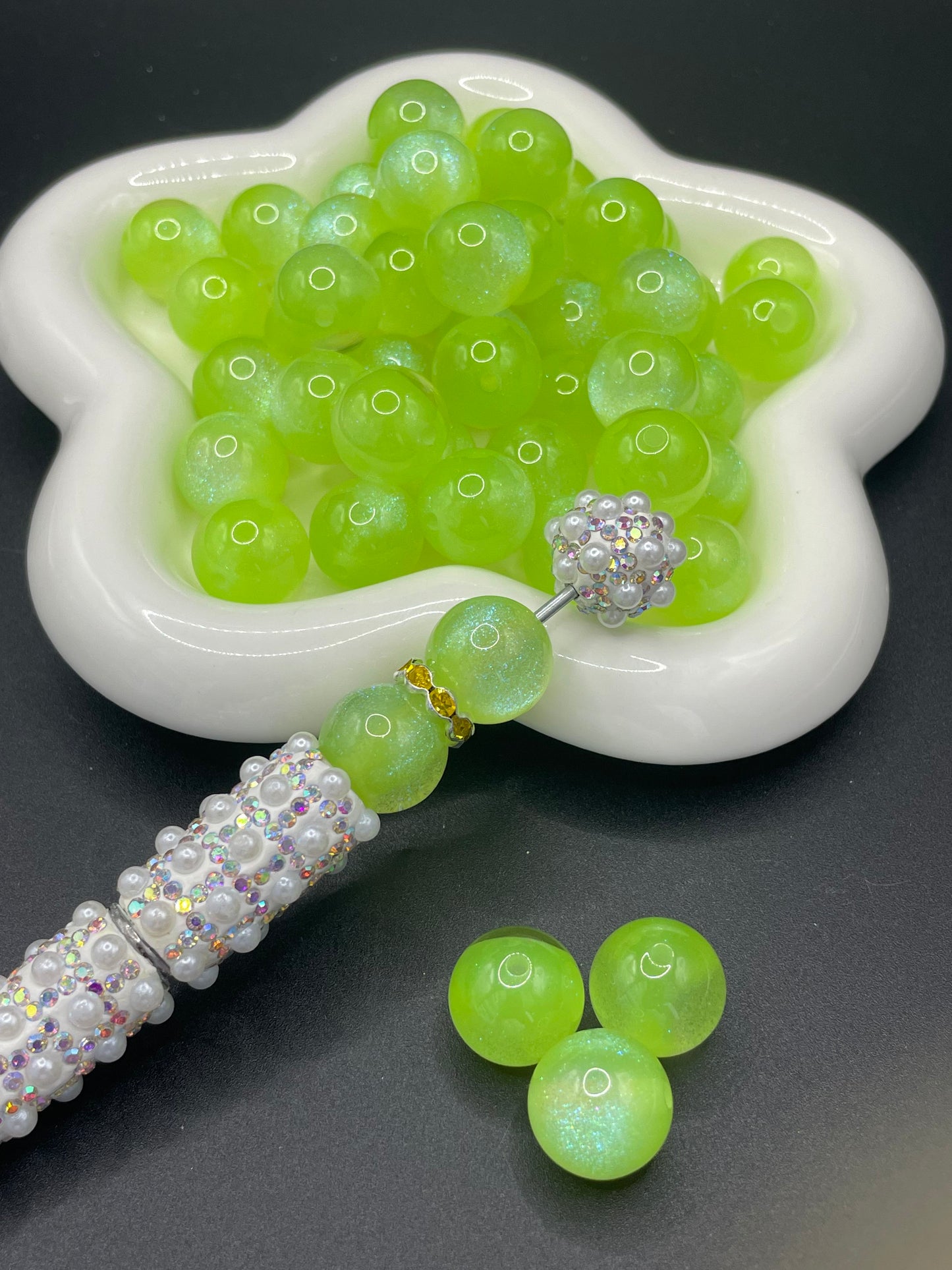 Shiny cat's eye resin beads, various colors available, 16mm
