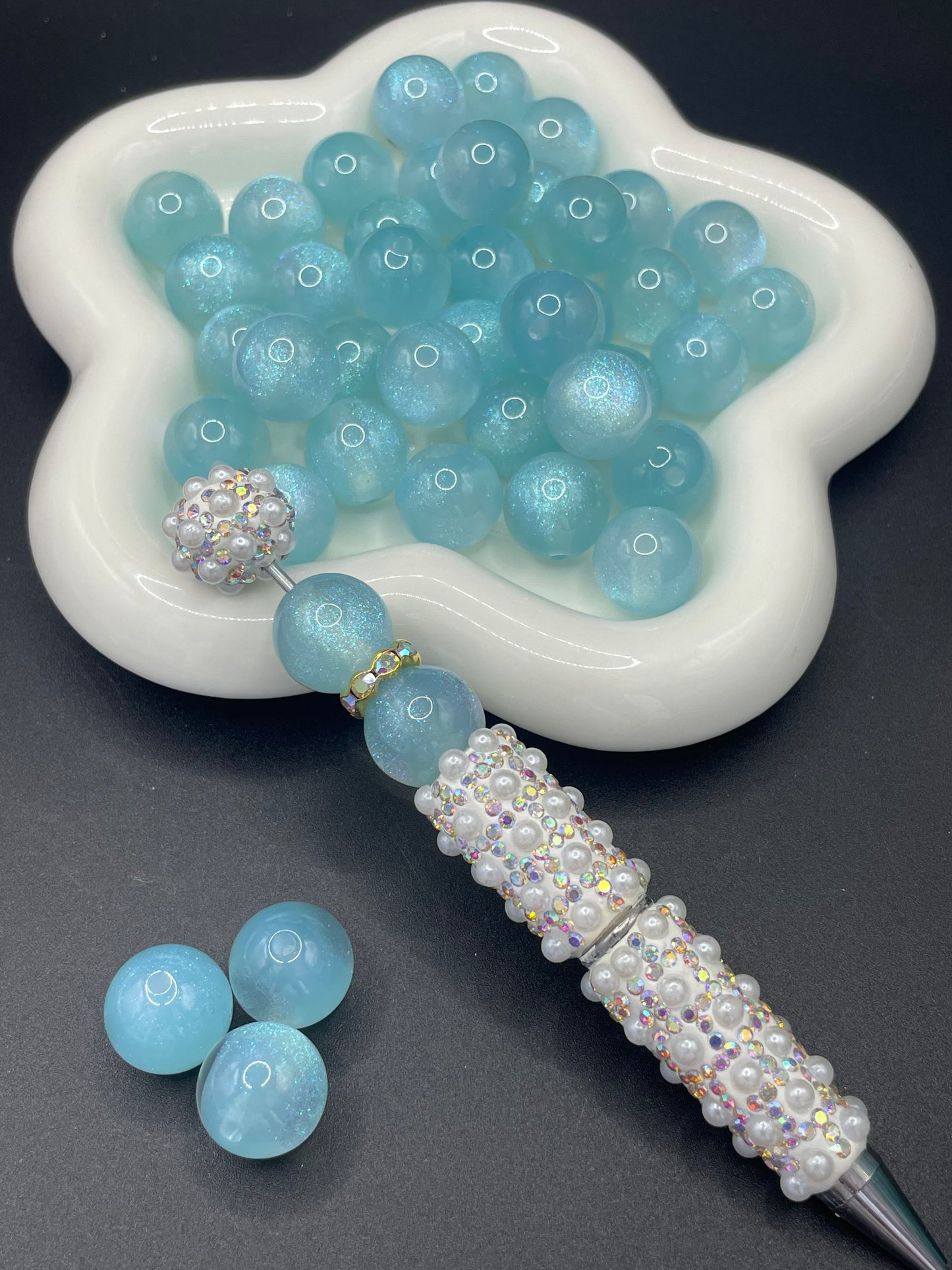Shiny cat's eye resin beads, various colors available, 16mm
