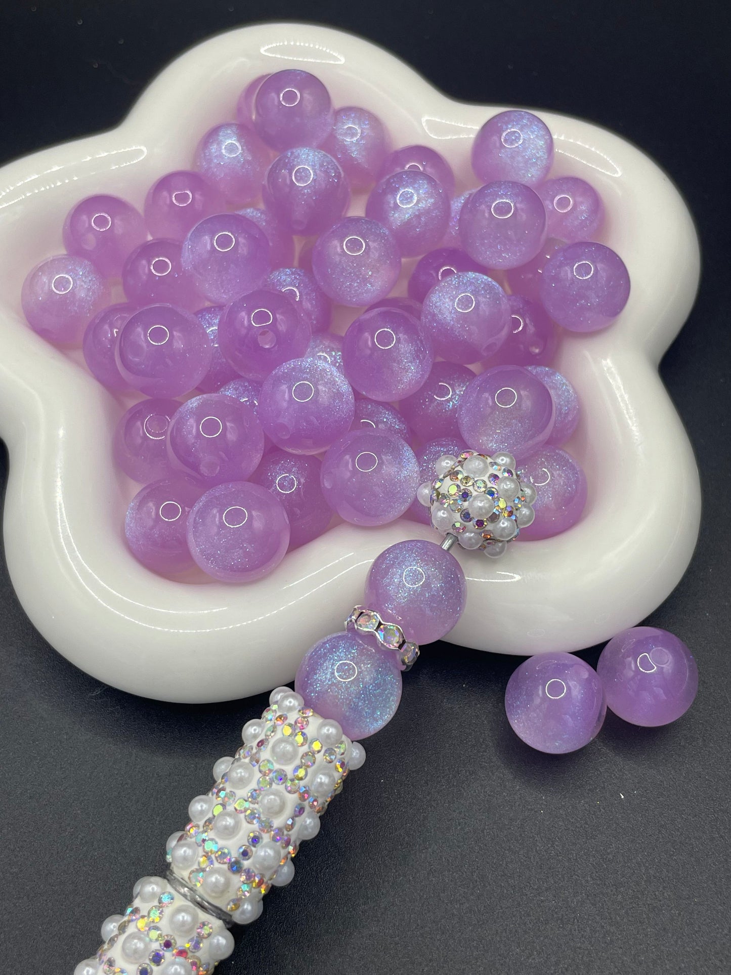 Shiny cat's eye resin beads, various colors available, 16mm