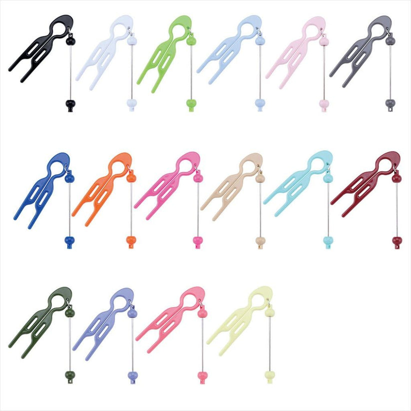 DIY Beadable Bar with U Shape Updo Comb Hair Accessories Hair Clip Hairpin Hair Artifact in Solid Color Random Mix
