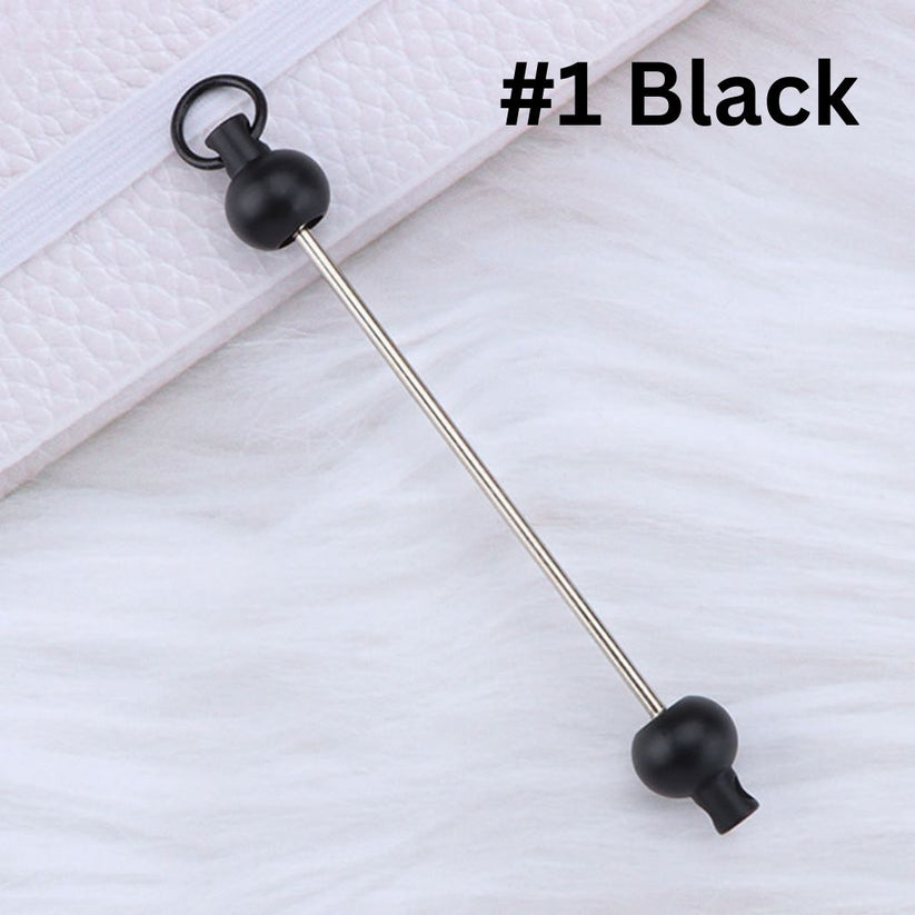 Keychain Bars, Beadable Bars for Keychains in Solid Colors, Size 95mm