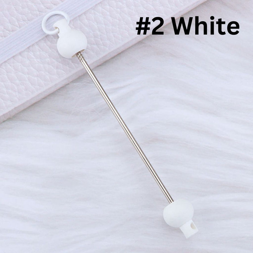 Keychain Bars, Beadable Bars for Keychains in Solid Colors, Size 95mm