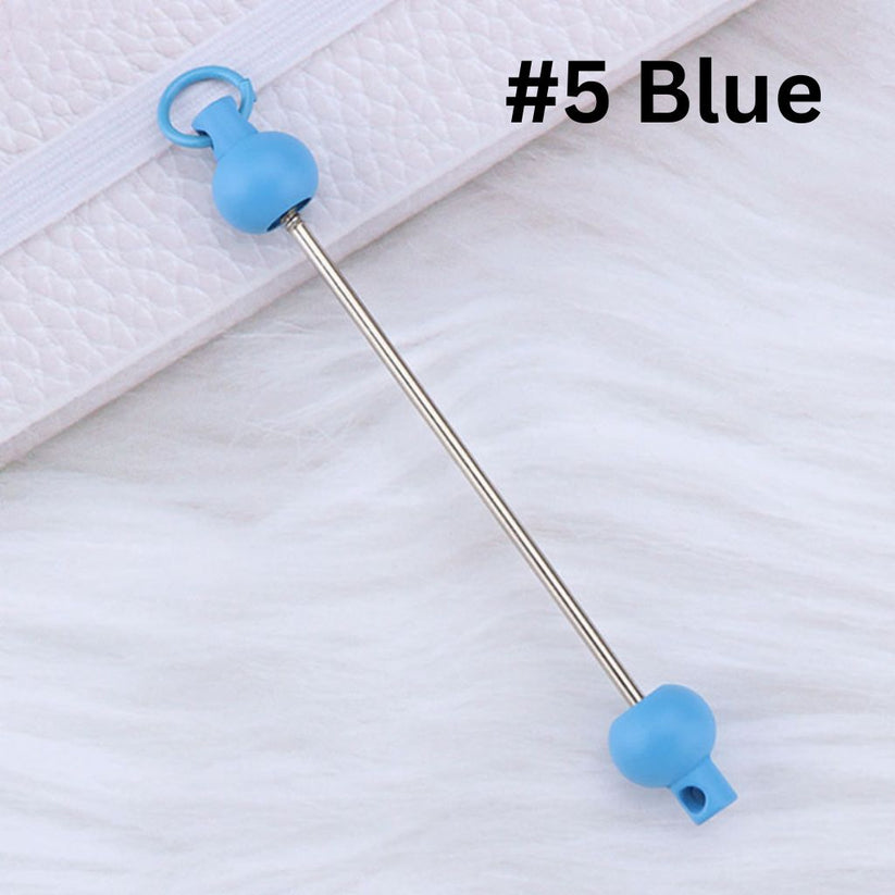 Keychain Bars, Beadable Bars for Keychains in Solid Colors, Size 95mm