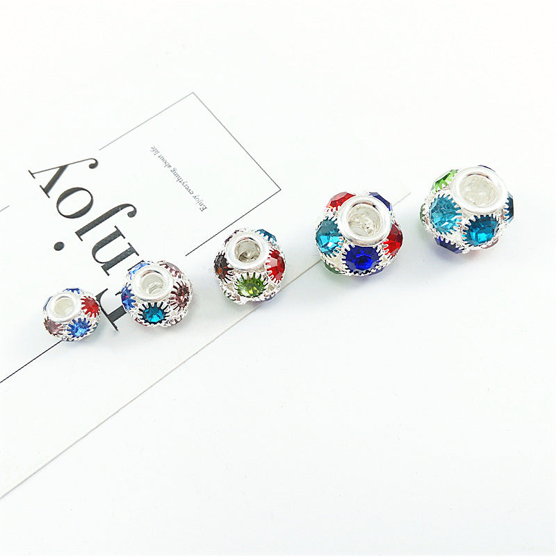14mm Rhinestone Flower Ball DIY Jewelry Accessories Rhinestone Flower Ball Accessories Bracelet Bead Separation Craft Loose Bead Accessories
