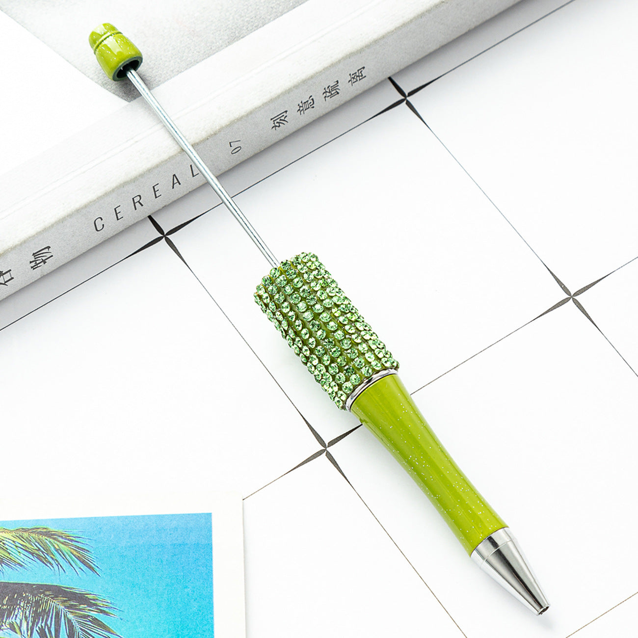 New diamond bead pen spot wholesale creative hand sticker diamond bead pen multi-color bag diamond ballpoint pen