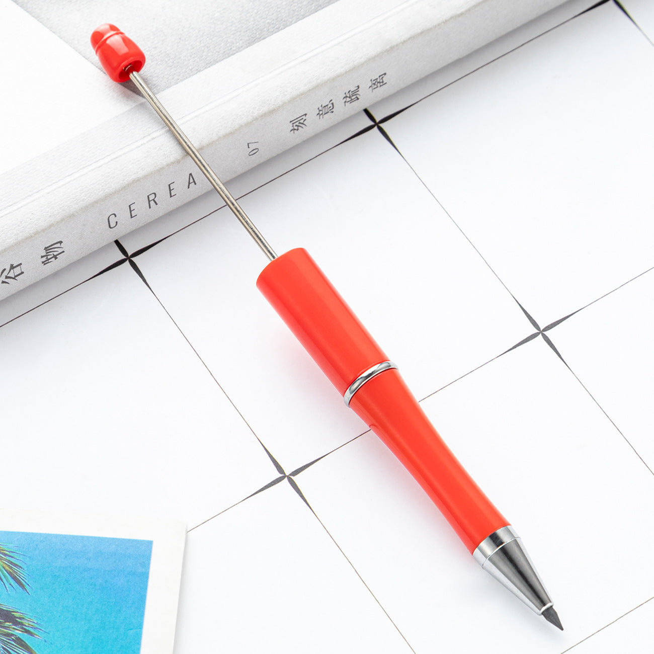 No sharpening, eternal writing can't finish pencil creative DIY plastic beaded pencil wholesale painting writing is not easy to break pencil