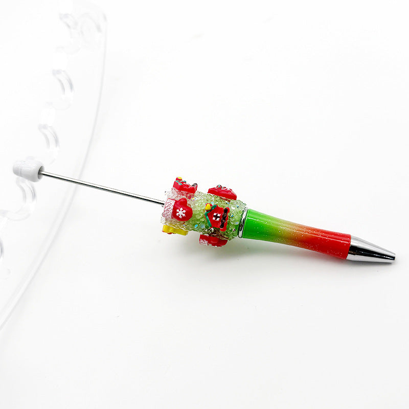 Cross-border Christmas gift box, gloves, lucky bag, bead pen DIY pure rhinestone gypsy sugar pen, Christmas gift pen