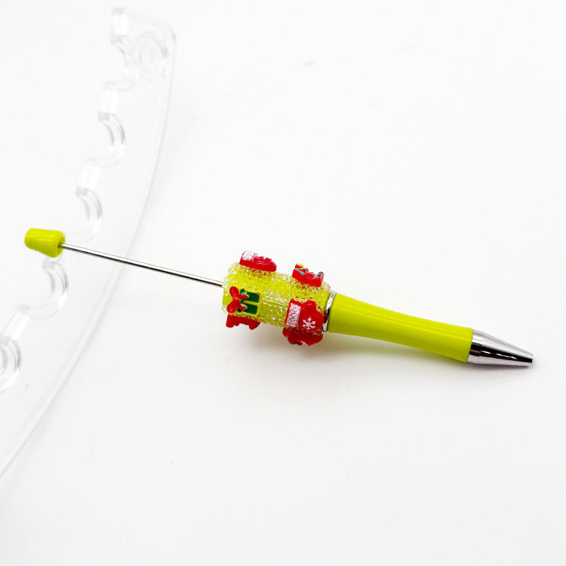 Cross-border Christmas gift box, gloves, lucky bag, bead pen DIY pure rhinestone gypsy sugar pen, Christmas gift pen
