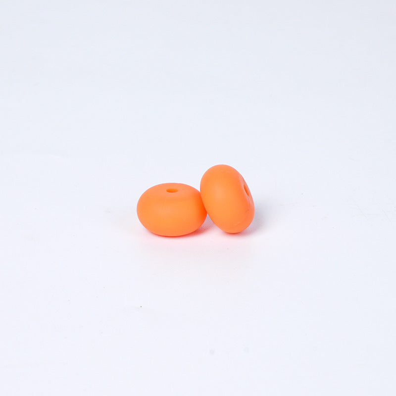 Spot 14mm Small Abacus Beads Food Grade Silicone Beads DIY Men's and Women's Jewelry Necklaces Oval Beads Wholesale #51-93