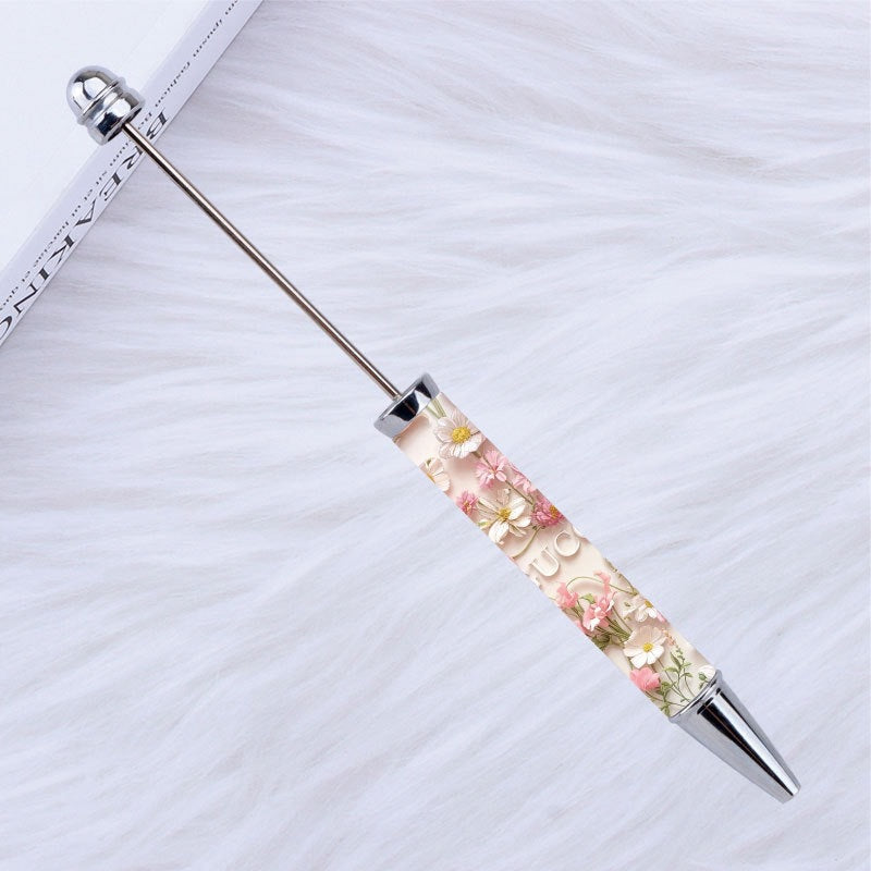 DIY design pen, inspirational encouragement praise cartoon character pattern printing bead pen Moe grain pen spot
