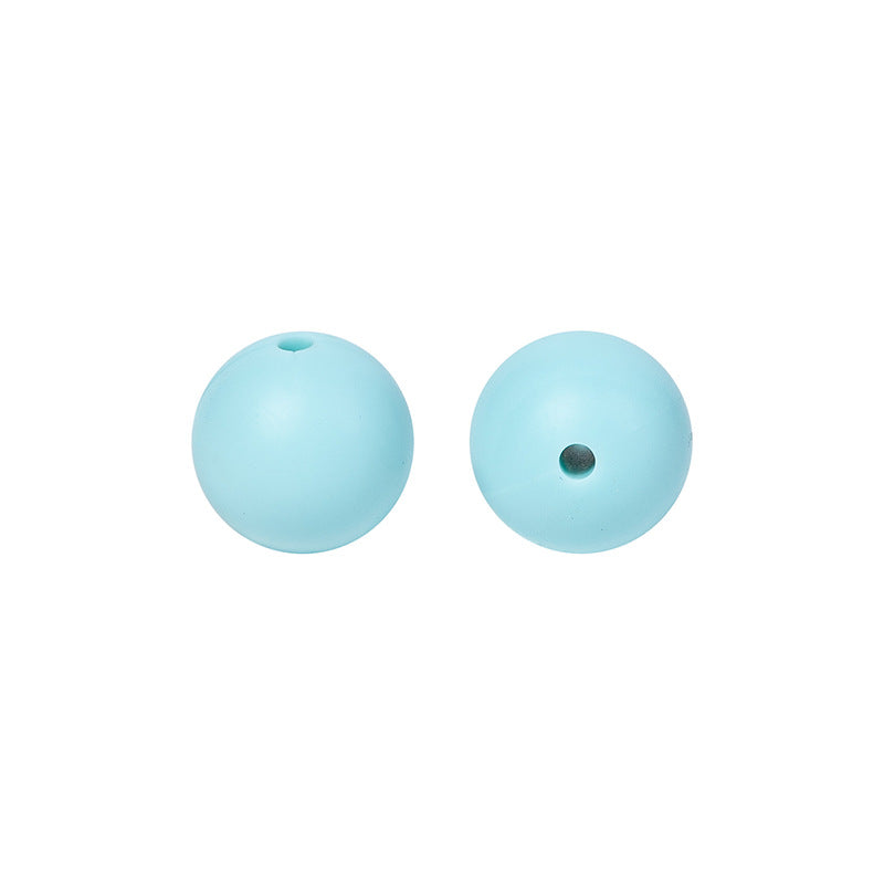 9 Mm Food Grade Silicone Beads Colored Round Loose Beads Handmade DIY Beaded Bracelet Pacifier Chain Accessories Spot Wholesale