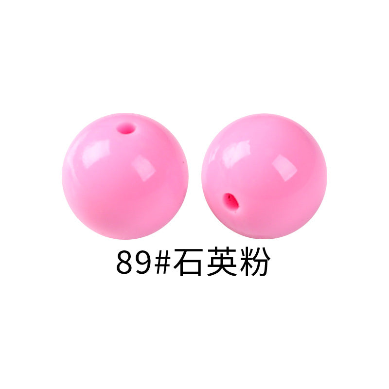 15mm Spot Glossy Silicone Beads Round Loose Beads DIY Jewelry Smooth Oil Injection Silicone Beads Mixed Color Beads