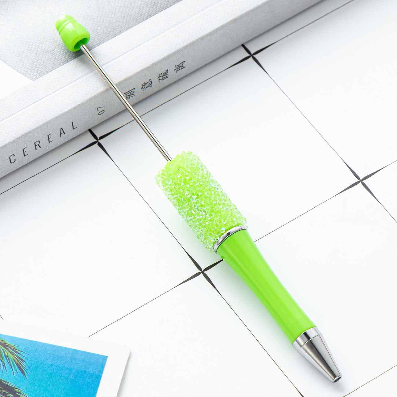 Creative multi-color sugar bead pen new gypsy diamond pen handmade DIY bead pen advertising gift ballpoint pen