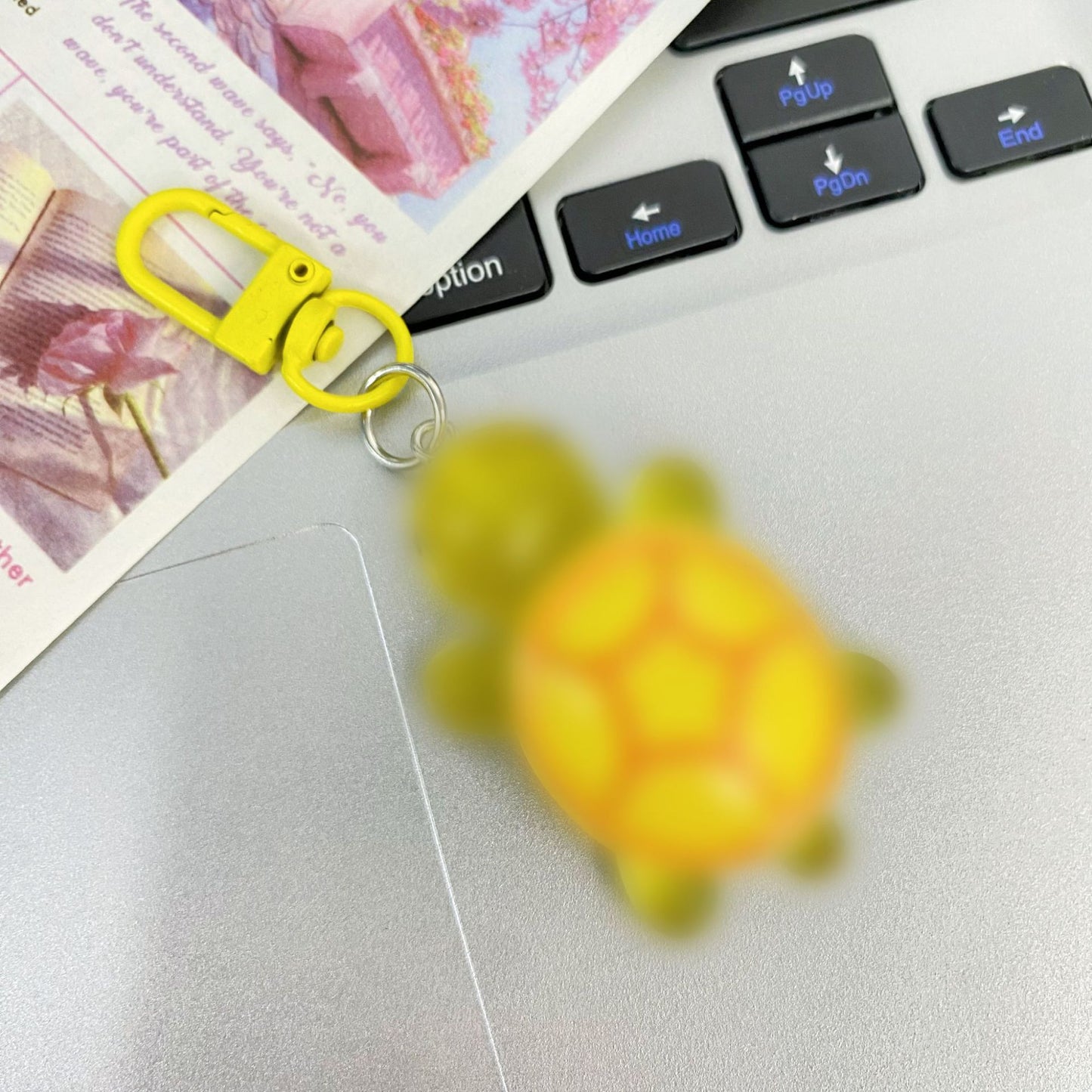 Cute Sanrio printed turtle keychain ins girlfriend schoolbag bag gift pendant car key pendant