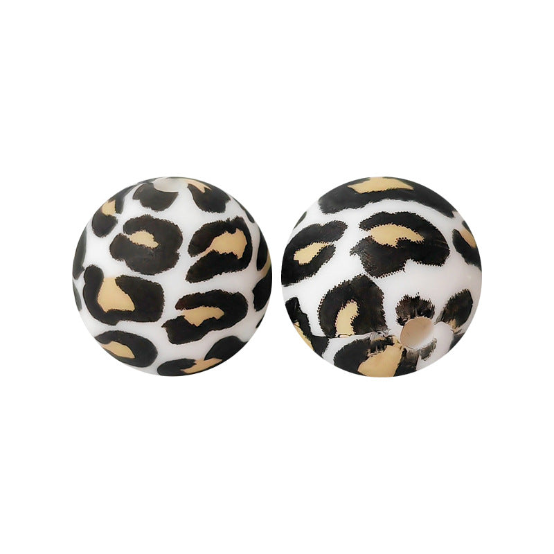 15mm silicone beads water transfer beads DIY jewelry bead pen loose beads wholesale