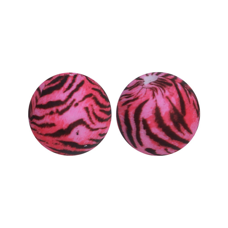 15mm Silicone Beads Water Transfer Beads DIY Jewelry Bead Pen Loose Beads Wholesale #251-285