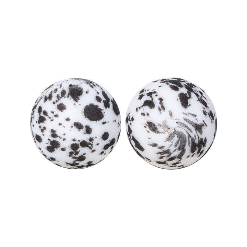 15mm Silicone Beads Water Transfer Beads DIY Jewelry Bead Pen Loose Beads Wholesale #251-285