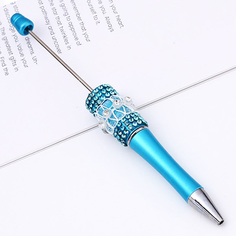 DIY diamond bead pen creative butterfly mesh yarn handmade sticker diamond bead pen, girl heart ballpoint pen spot wholesale