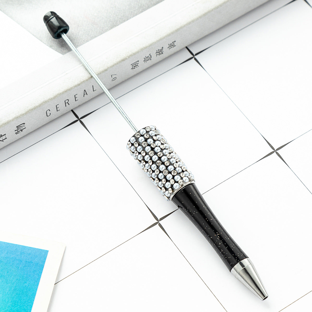 New diamond bead pen spot wholesale creative hand sticker diamond bead pen multi-color bag diamond ballpoint pen