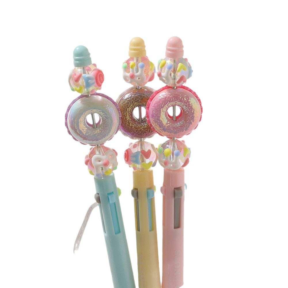 Chenxi Princess Dream Ball Pen 4-Color Press Ballpoint Pen Creative High-value Girl Heart Hand Account Painting Pen