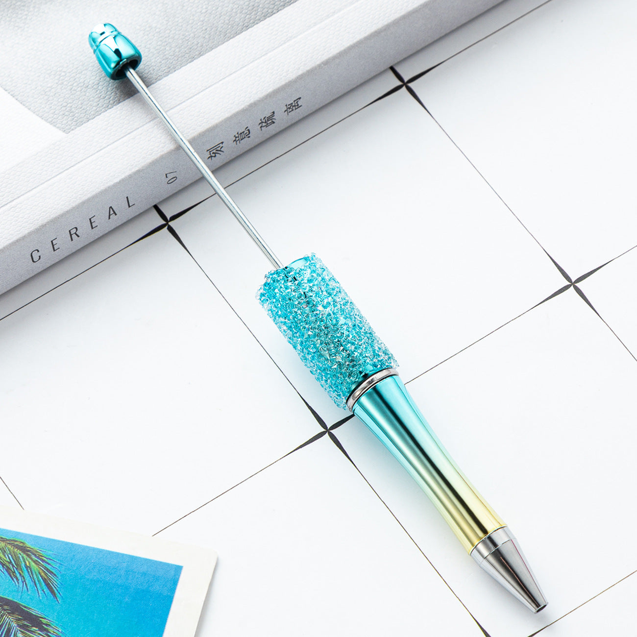 Creative multi-color sugar bead pen new gypsy diamond pen handmade DIY bead pen advertising gift ballpoint pen