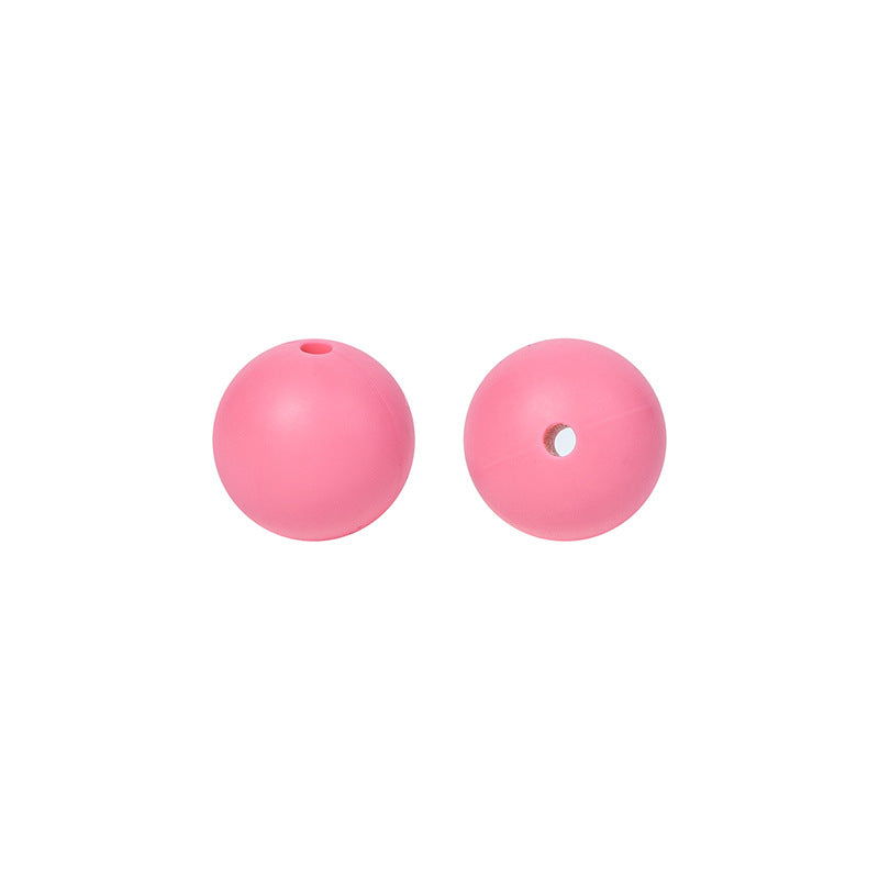 9 Mm Food Grade Silicone Beads Colored Round Loose Beads Handmade DIY Beaded Bracelet Pacifier Chain Accessories Spot Wholesale