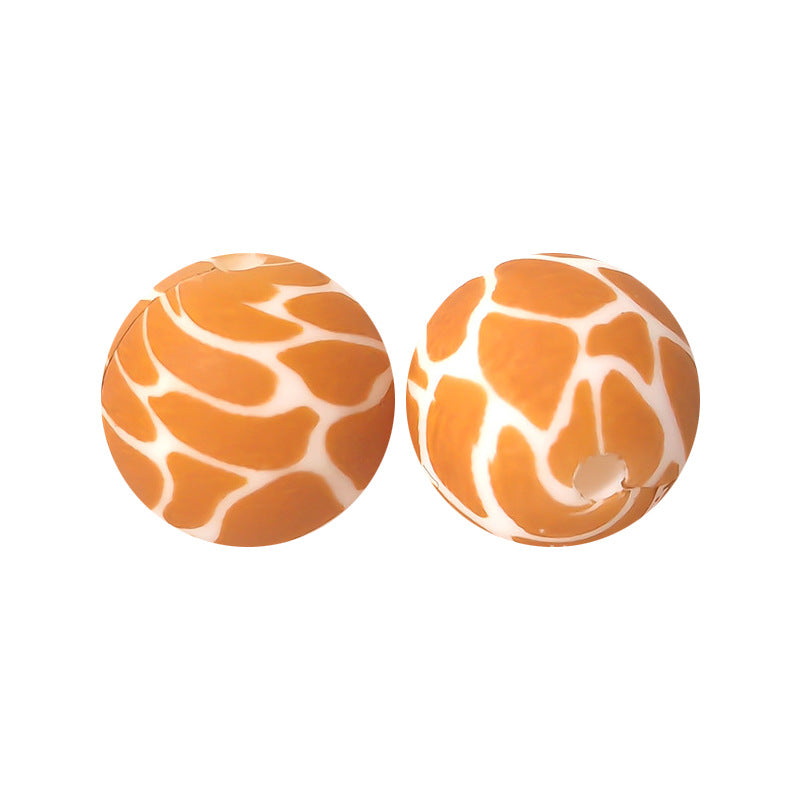 15mm silicone beads water transfer beads DIY jewelry bead pen loose beads wholesale