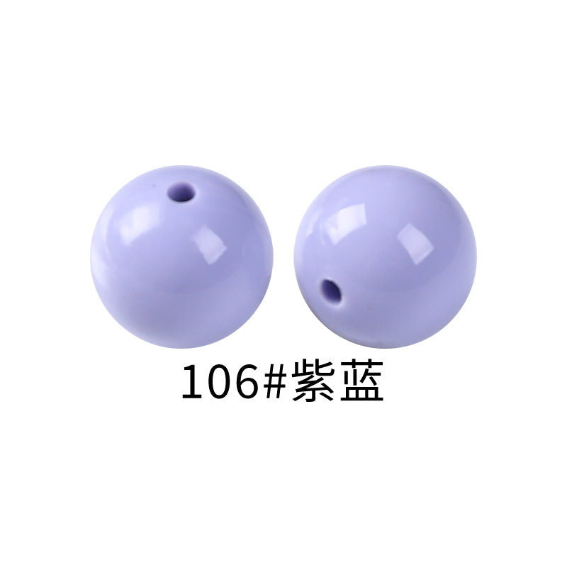 15mm Spot Glossy Silicone Beads Round Loose Beads DIY Jewelry Smooth Oil Injection Silicone Beads Mixed Color Beads