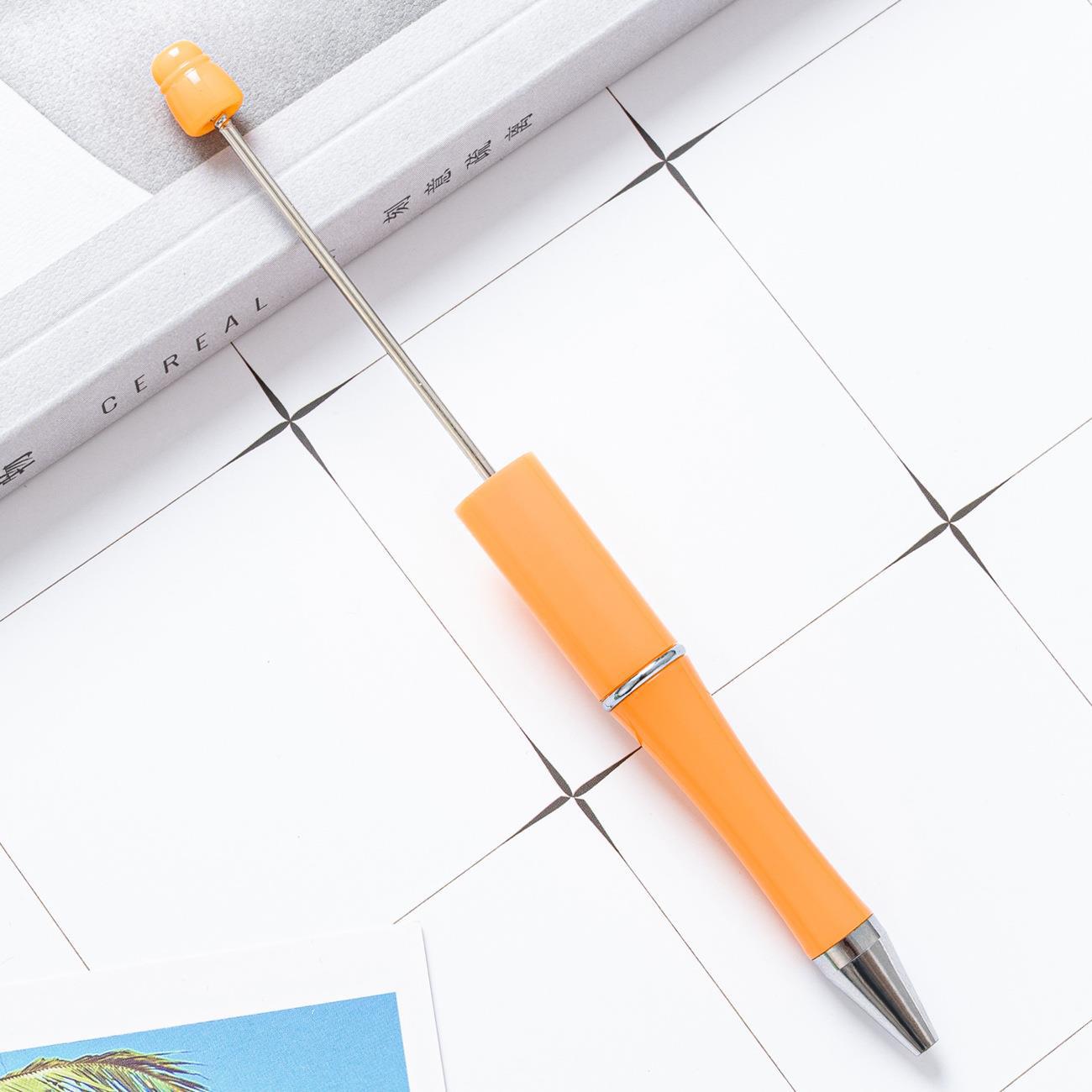Bead pen, spot wholesale creative DIY plastic bead pen ballpoint pen printable plastic bead pen