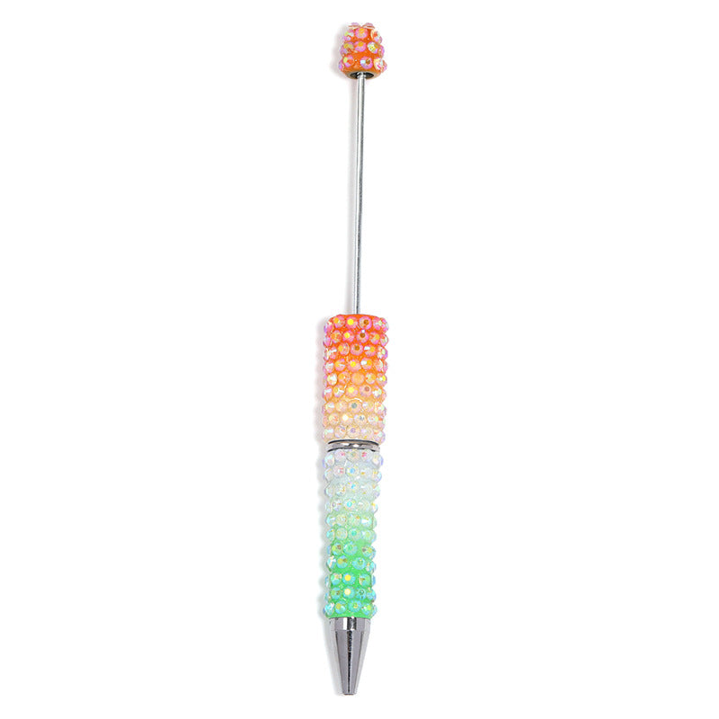 New full diamond bead pen high value gradual change resin diamond bead pen DIY creative hand paste drill bead pen