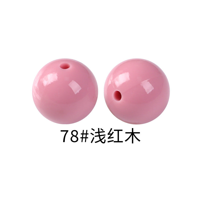 15mm Spot Glossy Silicone Beads Round Loose Beads DIY Jewelry Smooth Oil Injection Silicone Beads Mixed Color Beads