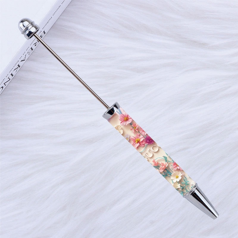 DIY design pen, inspirational encouragement praise cartoon character pattern printing bead pen Moe grain pen spot
