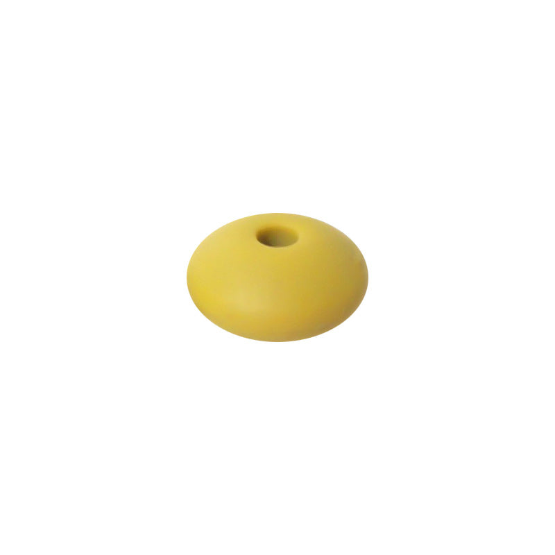 Spot Silicone Beads European and American Jewelry 12mm Small Beads DIY Necklace Beaded Oval Lentil Loose Beads Wholesale #51-100