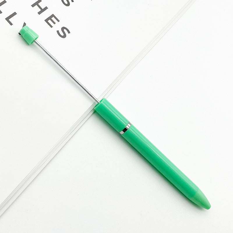 Long bead pen DIY handmade beaded plastic ballpoint pen, creative and personalized long bead string gift pen wholesale