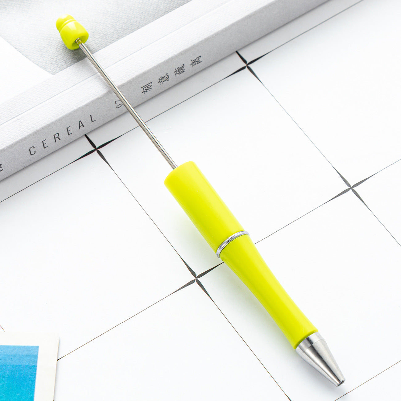 Bead pen, spot wholesale creative DIY plastic bead pen ballpoint pen printable plastic bead pen