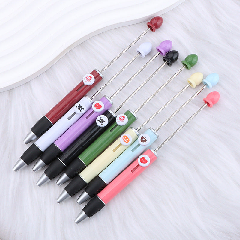 Creative DIY beaded ballpoint pen, Halloween, Christmas, Valentine's Day holiday gift pen beaded cute pen wholesale
