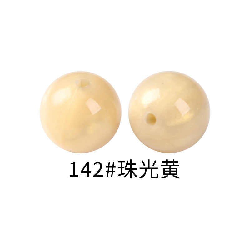15mm Spot Glossy Silicone Beads Round Loose Beads DIY Jewelry Smooth Oil Injection Silicone Beads Mixed Color Beads #51-68