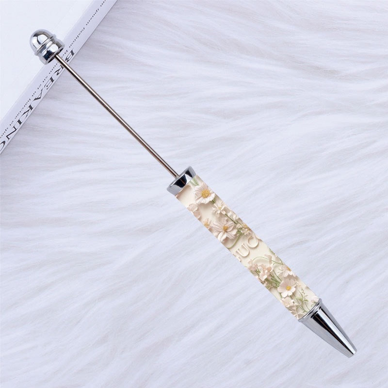 DIY design pen, inspirational encouragement praise cartoon character pattern printing bead pen Moe grain pen spot