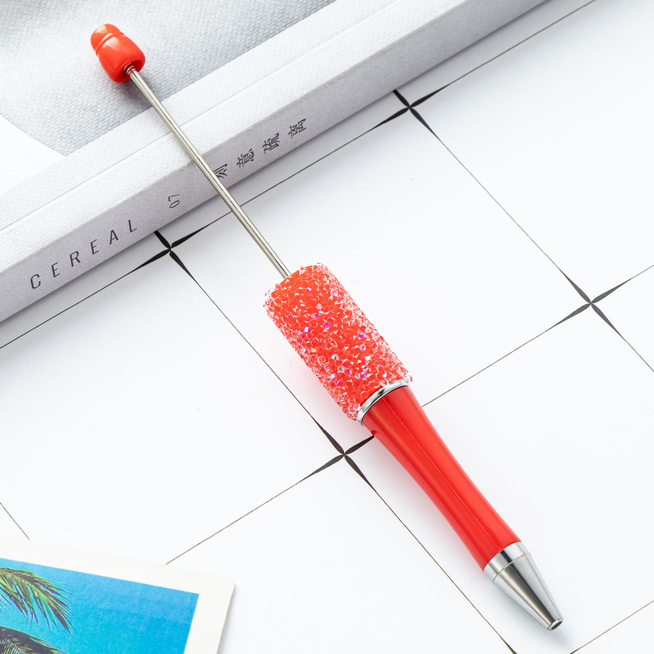Creative multi-color sugar bead pen new gypsy diamond pen handmade DIY bead pen advertising gift ballpoint pen