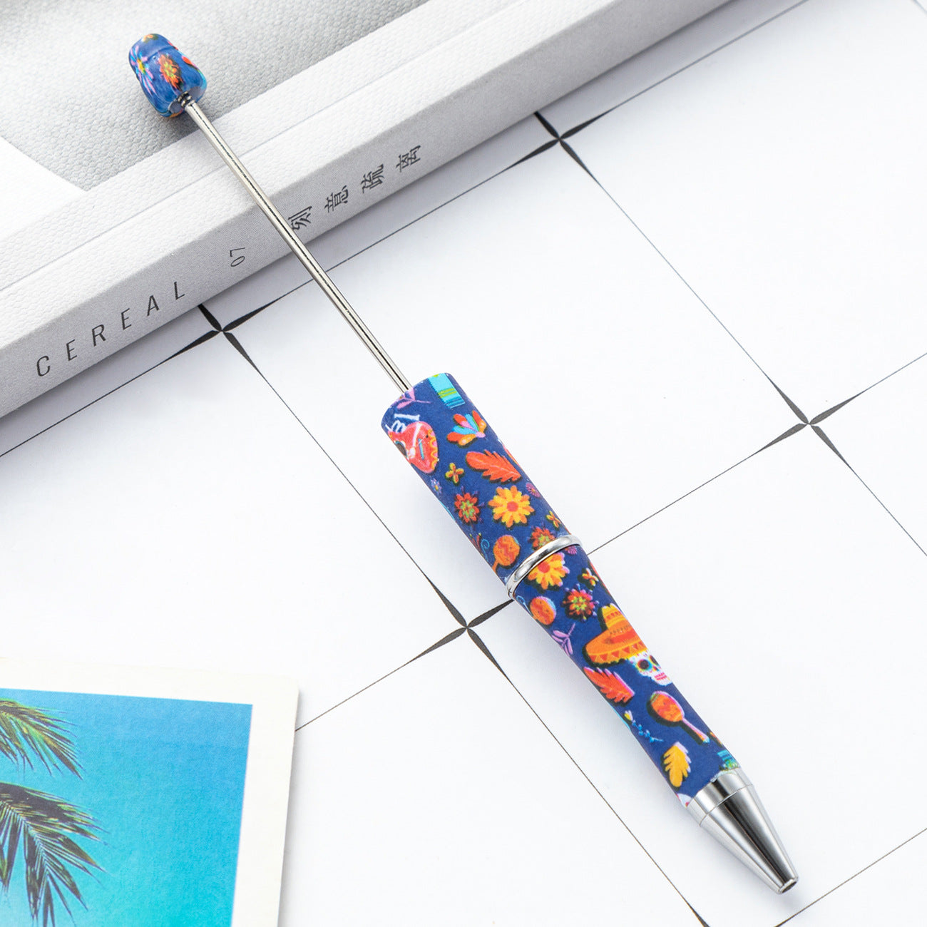 Halloween Skull Printed Beadable Pens
