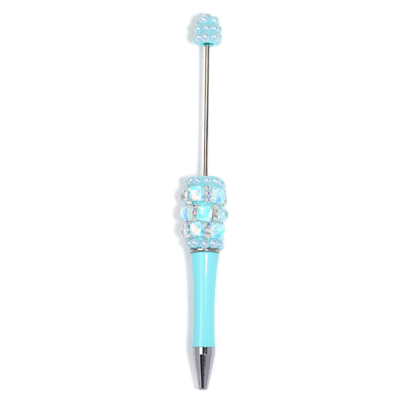 Spot wholesale DIY streamer glass drill ball pen ins high value handmade patch creative multi-color ballpoint pen